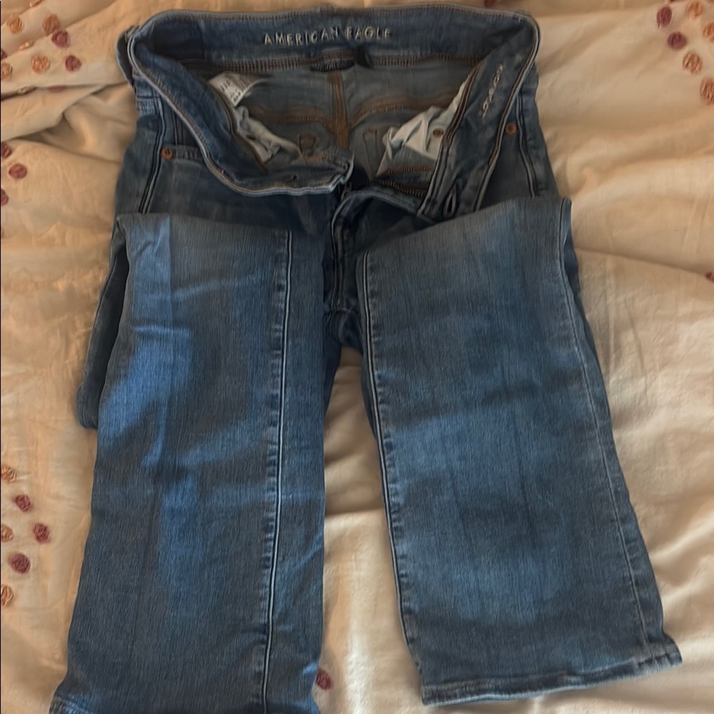 American Eagle Outfitters Blue Straight Leg Jeans